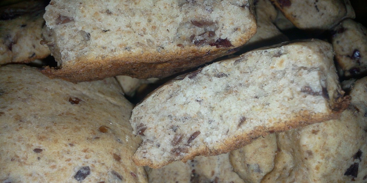 Biscuiți cu merișoare și făină integrală