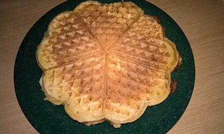 Vafe cu brânză de vaci și scorțișoară