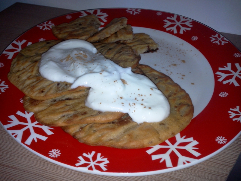 Clătite cu iaurt și curmale (preparate la cuptor)