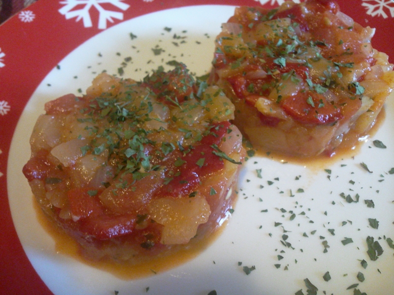 Tocană de ardei copți cu roșii