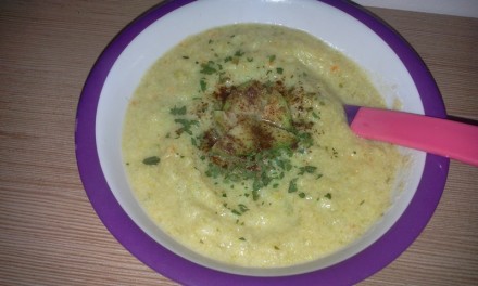 Supă cremă cu varză de Bruxelles