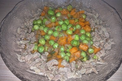 Mazăre cu carne de  vită