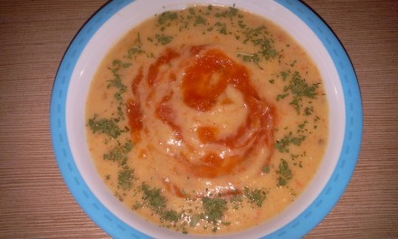 Supă cremă cu vinete și smântână