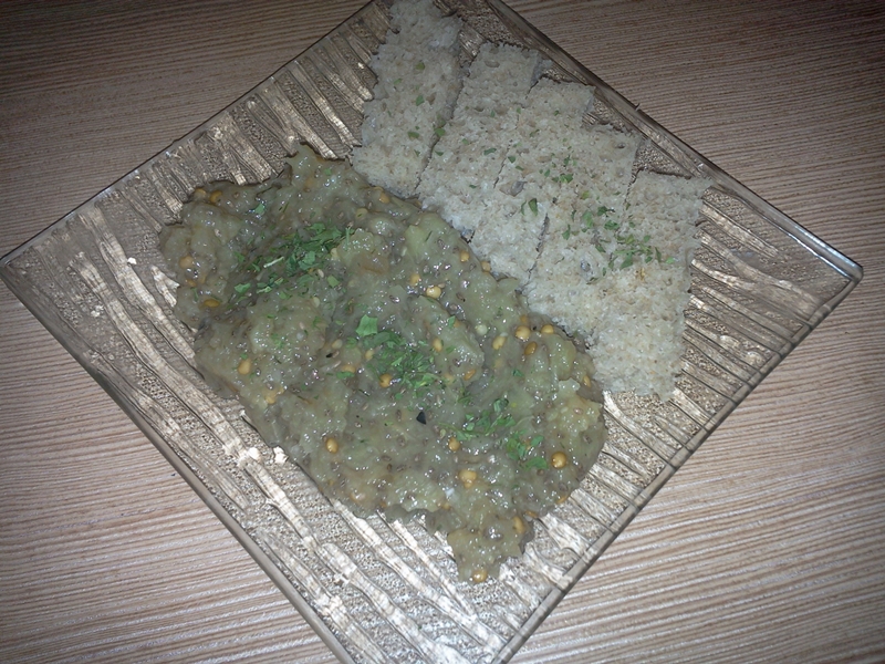 Salată de vinete cu semințe de chia