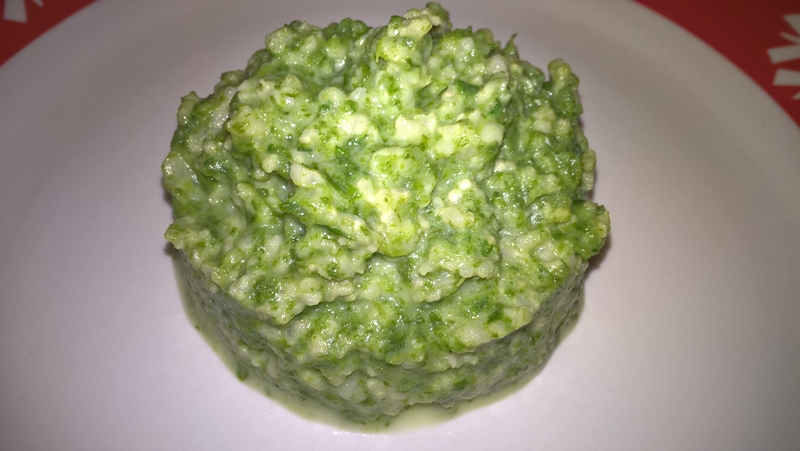 Mei cu spanac și smântână