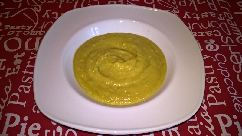 Supă cremă cu mazăre și cartof dulce