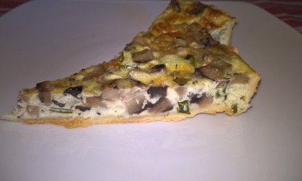 Tartă cu ciuperci și cașcaval