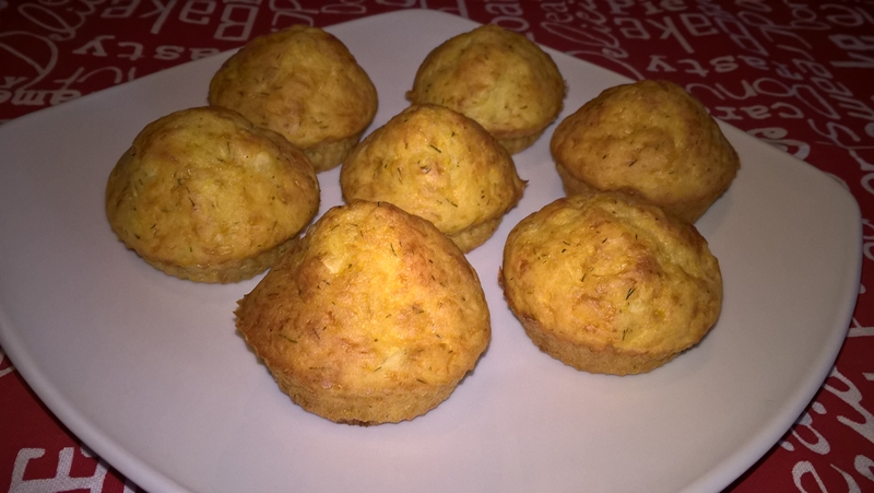 Brioșe aperitiv cu dovlecel și cașcaval