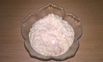 Lapte cu fulgi de mei și mascarpone