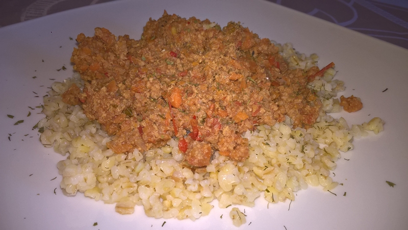 Bulgur cu carne de vită și legume