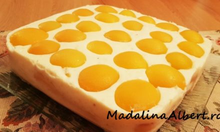 Tort cu pișcoturi și cremă de vanilie (fără coacere)